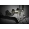 Potinkinis 4 dalių vonios maišytuvas Deante Silia Hexa BHS_F18P, Brushed steel