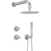 Potinkinis dušo komplektas Deante Silia Hexa NHS_F9YK, Brushed steel