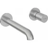 Potinkinis praustuvo maišytuvas Deante Silia Hexa BHS_F54L, Brushed steel