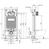 Potinkinis WC komplektas Deante Boro 6in1, CMOS6SPW, Baltas/Chrome