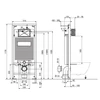 Potinkinis WC komplektas Deante Peonia 6in1, CDEA6ZPW, Baltas/Bianco