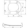Potinkinis WC komplektas Deante Peonia 6in1, CDETDZPW, Anthracite/Titanium