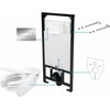 Potinkinis WC komplektas Deante Vital 6in1, CDVS6WPW, Baltas/Chrome