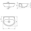 Praustuvas Deante Jasmin CDJ_6U4W, Baltas