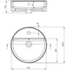 Praustuvas Deante Round CGR_6U4B, Baltas