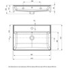Praustuvas Deante Temisto 61x41 cm, CDT_6U7S, Baltas