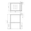 Praustuvas Deante Temisto su pastatoma konsole, 56.5x40 cm, CDTS6U4S, Baltas/Juodas