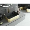 Praustuvas Mexen Catia 48 cm, Juodas matt/Gold lines