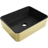 Praustuvas Mexen Catia 48 cm, Juodas matt/Gold