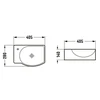 Praustuvas Mexen Mista, Right, Baltas