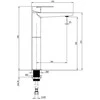 Praustuvo maišytuvas Deante Alpinia High ECO-aerator 4.5 l/min, Chrome