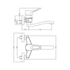 Praustuvo maišytuvas Deante Vero BOW_050M, Chrome