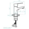 Praustuvo maišytuvas Kuchinox BORGO su klik-klak, BKB_022D, Chrome
