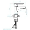 Laveo Praustuvo maišytuvas Kuchinox DIMA su klik-klak, BQD_022D, Chrome