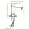 Praustuvo maišytuvas Laveo Appia BLP_022D su klik-klak, Chrome