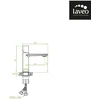 Praustuvo maišytuvas Laveo Tores Low su klik-klak, Graphite
