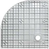 Pusapvalis dušo padėklas Besco Vexo Marble, 90 x 90 cm