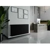 Radiatorius Mexen CHF20 Hygiene Flat, 400 x 900 mm, 647 W, pajungimas iš šono, juodas