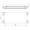 Radiatorius Mexen CHF20 Hygiene Flat, 600 x 400 mm, 401 W, pajungimas iš šono, baltas