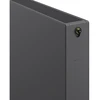 Radiatorius Mexen Flat CCF22, 400 x 500 mm, 569 W, pajungimas iš apačios per vidurį, antracitas