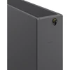Radiatorius Mexen Flat CCF33, 400 x 1600 mm, 2530 W, pajungimas iš apačios per vidurį, antracitas
