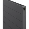 Radiatorius Mexen Line CCL11, 300 x 1100 mm, 500 W, pajungimas iš apačios per vidurį, antracitas