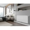 Radiatorius Mexen Line CCL11, 500 x 400 mm, 273 W, pajungimas iš apačios per vidurį, baltas