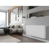 Radiatorius Mexen Line CCL33, 600 x 500 mm, 1100 W, pajungimas iš apačios per vidurį, baltas