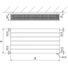 Radiatorius Mexen Line CVL33, 900 x 600 mm, 1800 W, apatinio pajungimo, baltas