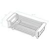 Reguliuojamas nuvarvėjimo indas plautuvei Kuchinox EKO_800M, Chrome/Pilkas