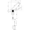 Sensorinis maišytuvas Deante Sense BQR_P28R, Polished steel (4xAA)