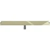 Sieninis dušo latakas Mexen Flat Wall 2in1, Gold, 60 cm