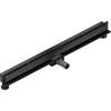 Sieninis dušo latakas Mexen Flat Wall 2in1, Juodas, 110 cm