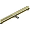 Sieninis dušo latakas Mexen Flat Wall 2in1, Gold, 90 cm