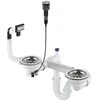 Sifonas granitinėms plautuvėms Deante Space-Saver ZXY_9983, Steel