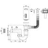 Sifonas plieninėms plautuvėms Deante ZXY_9923, Steel