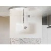 Spintelė Besco Akya Classic 66 cm su praustuvu ir klik-klak, Baltas glossy/Baltas glossy+Chrome