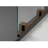 Stačiakampė dušo kabina Deante Prizma, 140x70 cm, Brushed bronze