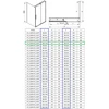 Stačiakampė dušo kabina Deante Prizma, 140x70 cm, Chrome