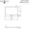 Stačiakampis dušo padėklas Besco Axim UltraSlim Stone Effect New, 120 x 90 x 4,5 cm