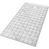Stačiakampis dušo padėklas Besco Vexo Marble, 120 x 80 cm