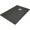 Stačiakampis dušo padėklas Mexen Stone+ su sifonu, Anthracite, 80x70 cm
