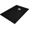 Stačiakampis dušo padėklas Mexen Stone+ su sifonu, Juodas, 130x70 cm