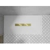 Stačiakampis dušo padėklas Mexen Toro SMC su sifonu, 150 x 80 cm, Baltas+Gold