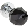 Vidaus durų rankena Kuchinox Knob Crystal, KTK_09NB, Chrome/Juodas