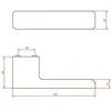Vidaus durų rankena Kuchinox SOMBRA, KMB_0M0A, Chrome matt