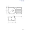 Virtuvinė plautuvė Deante Legato ZEL 3110, decor