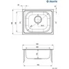 Virtuvinė plautuvė Deante Techno ZEU_310A, decor