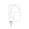 Virtuvinis maišytuvas Deante Boro BMO_062M, Chrome