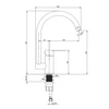 Virtuvinis maišytuvas Deante Lupo BLU_F62M, Steel